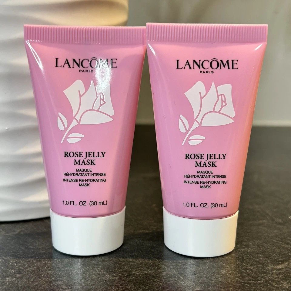 2- NUEVO Lancome Máscara de Jalea de Rosa Máscara Rehidratante Intensa 1 OZ RETIRADA Foto 1 de 4
