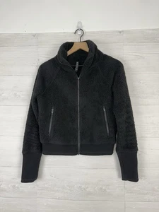 Athleta Tugga Sherpa Jacket Black Women’s Size Small - Picture 1 of 9