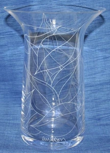 Rosendahl Liz Utzon Filigran 8" Klarglas Vase signiert skandinavisch minimalistisch - Bild 1 von 4