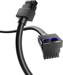 AsiaHorse Hydrus-16PIN 12VHPWR Modular Cable, 90 Degree TYPE B Black - Picture 1 of 10