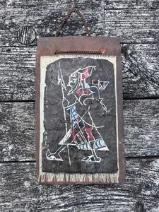 Tableau Epreuve sur métal "Le guerrier" par Helen MAI vintage 1960 - Bild 1 von 10