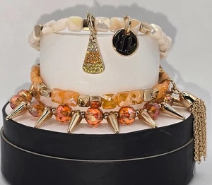 Bomb Party Retro Halloween Stacks 22' RBP5297 Candy Corn Sparkle - Picture 1 of 3