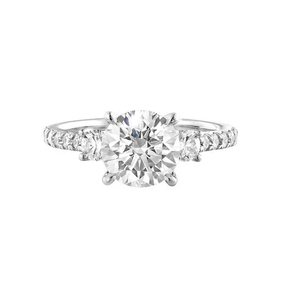IGI Certificate 14K White Gold Lab Grown Diamond Engagement Ring MZ12924-1 - Image 1 of 4