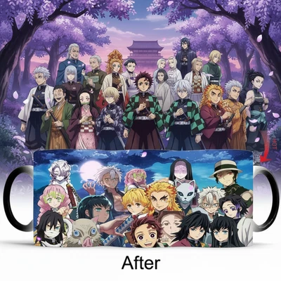 Anime Heat Sensitive Coffee Mug Demon Slayer Color Changing Tea Cup Gift - Image 1 of 4