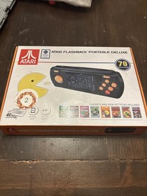 Atari Flashback Portable Black Handheld Console 70 Built in Games Open Box WORKS