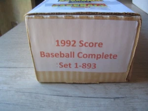 1992 Score MLB Baseball Series 1 & 2 Complete Set 1-893 Baseball Cards - Picture 1 of 4