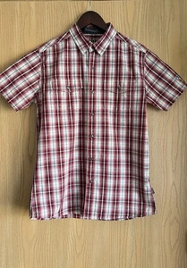 Kuhl | Men’s Small | Brisk Button Up Short Sleeve Shirt | Red White Plaid - Picture 1 of 12
