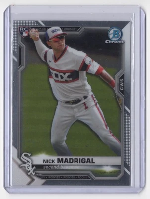 2021 Bowman Chrome Nick Madrigal Rookie Chicago White Sox #7 - Image 1 of 2