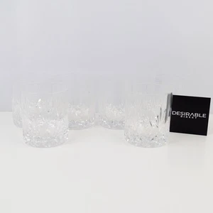 6er Set Whiskygläser geschliffen Kristall klar Tumbler Spirituosen altmodisch - Bild 1 von 5