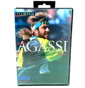 Andre Agassi Tennis Sega Master System Game Comes With Mega Drive Manual - Picture 1 of 9
