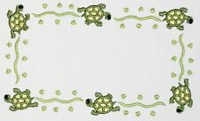 Turtle Tracks Embroidered quilt label to personalize with your custom message