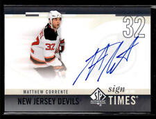 2010-11 SP Authentic Sign of the Times #SOT-MC Matthew Corrente