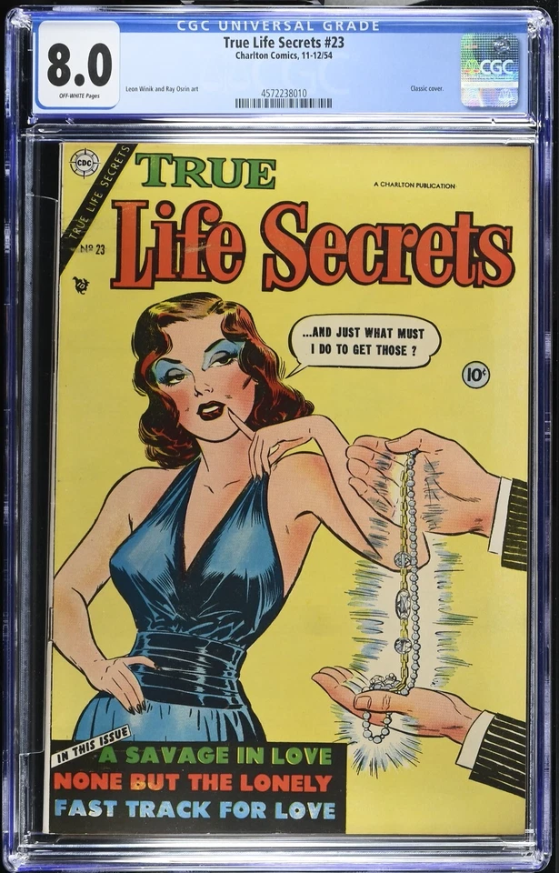 True Life Secrets #23 (Charlton November-December 1954)