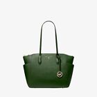 Michael Kors Marilyn Medium Saffiano Leather Tote Bag In Amazon Green Or Red Or