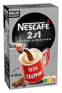 Nescafe 2in1 Coffee & Creamer UNSWEETENED coffee singles -10 pc.--FREE SHIP - Picture 1 of 1