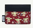 Loungefly Star Wars The Mandalorian The Child Floral Grogu Baby Yoda Cardholder
