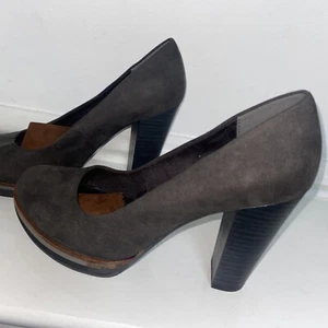 Marco Tozzi Black Suede Court Shoe Size EU 37 Brand New With Tags - Picture 1 of 5