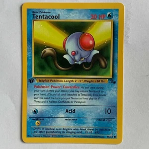 Carta Pokemon Tentacool 56/62 Set Fossil First Edition Card ENG - Imagen 1 de 1