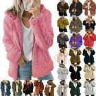 Lady, Teddy Bear Fluffy Coat Cloth Hooded Fleece Jacket Outwear Winter Plus Size