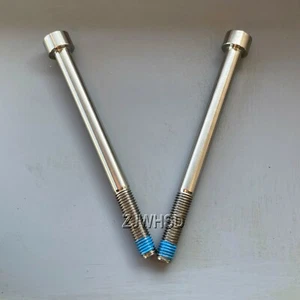 2pcs M7 x 90 mm Ti tanium Screw Bolt Allen Hex Socket Cap Head + Thread Locker - Picture 1 of 2