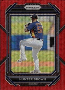 2023 Panini Prizm Hunter Brown #64 Ruby Wave Prizm Houston Astros - Picture 1 of 2