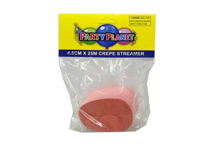 Streamer de papel crepé serpentinas boda cumpleaños fiesta decoraciones 4,5 cm x 25 m Foto 1 de 1