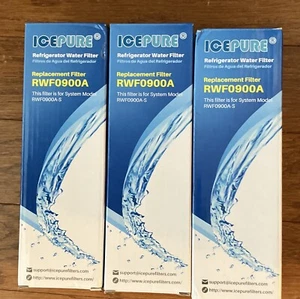 NUEVO Lote 3 Filtro de Repuesto de Agua para Refrigerador Ice Pure RWF0900A - Imagen 1 de 4