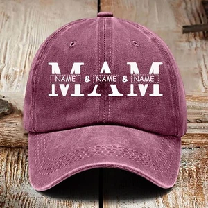 Day Hats Custom Mom Hat Custom Hat With Kids Names Custom Baseball Hat For - Picture 1 of 51