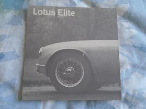 Lotus Elite Serie 2 Prospekt undatiert englischer Text Kleinformat - Bild 1 von 2