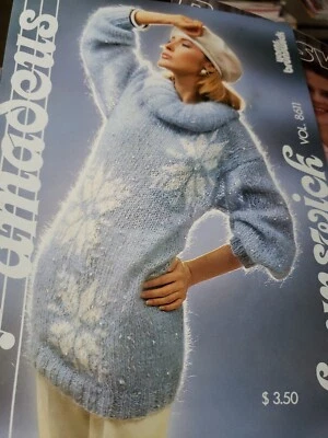 Brunswick  Vintage Knitting Book 8611 Amadeus 80s - Image 1 of 4
