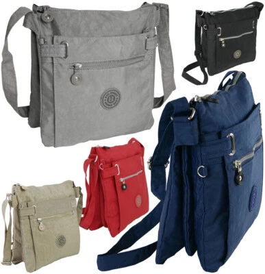 Sportlich-bequeme sehr leichte Damen Umhängetasche / Schultertasche aus Nylon - Bild 1 von 4