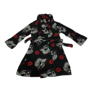 Star Wars Toddler Boys Fleece Bathrobe Darth Vader Print Black & Red Size 2T/3T - Picture 1 of 5