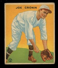 1933 Goudey #109 R319 Joe Cronin GD HOF