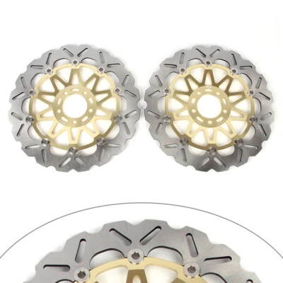 Front Brake Disc Rotors For Kawasaki Ninja ZX9R 1994-1997 ZX-9R ZX900 2002-03 — 第 1/4 张图片