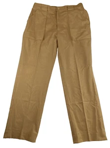 Polo Ralph Lauren Pants Mens 33x30 Brown Wool OG-107 Military Officer Straight - Picture 1 of 4