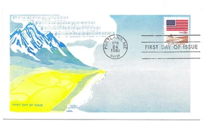 1890 18c Flag/waves of Grain Colonial, FDC - Picture 1 of 1