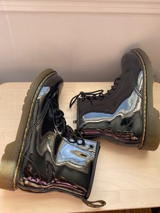 Las mejores ofertas en Botas negras de cuero charol Dr. Martens para hombres  | eBay