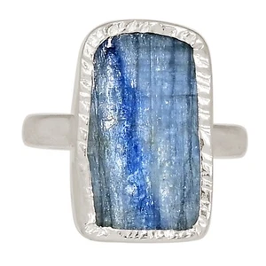 Natural Kyanite - Brazil 925 Sterling Silver Ring Jewelry s.7 ALLR-30769 - Picture 1 of 1