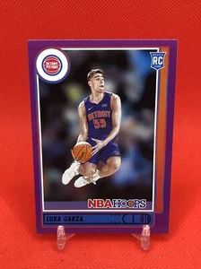 2021-22 Panini NBA Hoops Rookie #250 Luka Garza RC Purple Parallel Pistons (3D4) - Picture 1 of 2