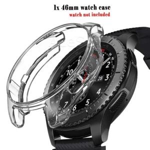 Shock Absorption Transparent Back Case Cover f Samsung Gear S3 Frontier SM-R765T - Zdjęcie 1 z 1