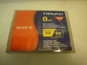 SONY Travan NS 8GB TR-4 Tape Cartridge - NEW, Factory Sealed, Reorder # QTR-NS8 - Picture 1 of 4