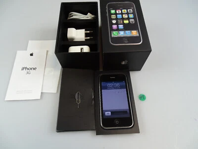 Apple iPhone 3G 8GB Schwarz! Ohne Simlock! TOP ZUSTAND! OVP! IMEI gleich! iOS! - Bild 1 von 4