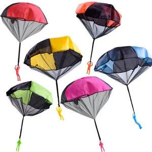 Set of 6 Parachute Toy Free Throwing Toy Parachute No Assembly Required Gifts - Picture 1 of 12