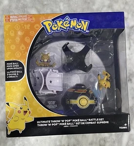 POKEMON PIKACHU -  Ultimate Throw 'N' Pop Poke Ball Battle Set - new - Picture 1 of 2