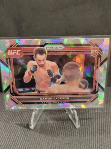 2023 Panini Prizm UFC Damon Jackson Cracked Ice Rookie