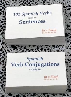 Spanish Verb Flashcards Two Deck Special - Image 1 of 4