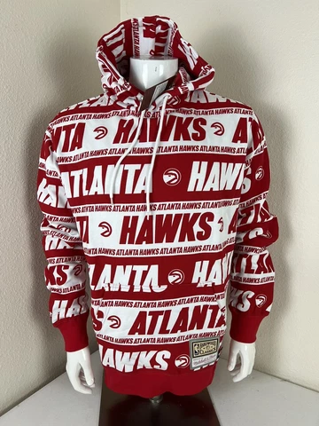 MITCHELL & NESS Men’s Atlanta Hawks Hooded Sweatshirt Size Large ( NWT ) Cover