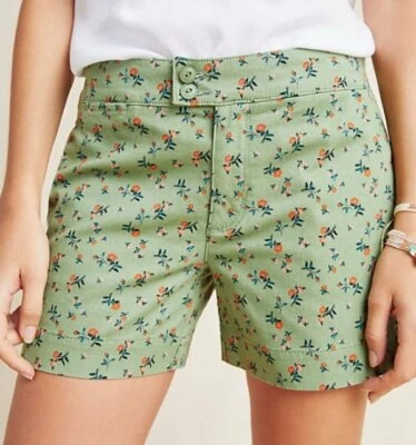NEW SANCTUARY X ANTHROPOLOGIE GREEN ODYSSEY FLORAL SHORTS SIZE 26 - Image 1 of 4