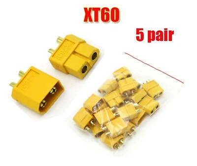 10pcs Xt60 Rc Car Battery Esc Power Connectors Plug For Tamiya Kyosho Associated - Image 1 of 4