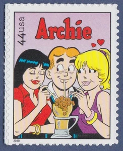 ARCHIE STAMP SUNDAY FUNNIES COMICS 2010 UNUSED US POSTAGE 44c BETTY COOPER MNH - Picture 1 of 2